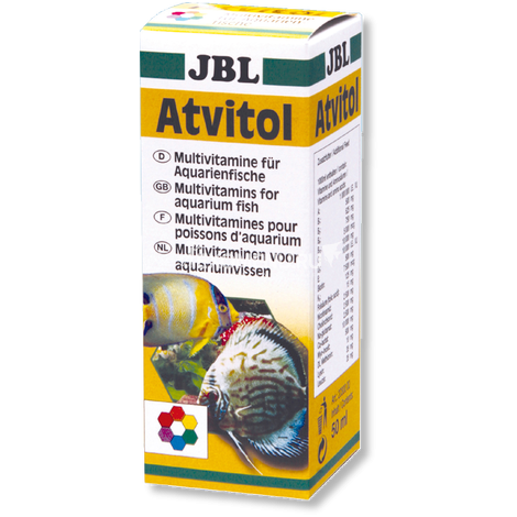 JBL Atvitol - Мультивитамины в каплях для аквариумных рыб, 50 мл