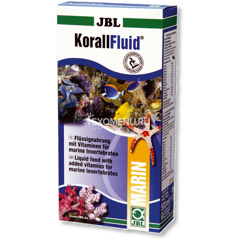 JBL KorallFluid - Жидкий корм с витаминами для кораллов, трубчатых червей и моллюсков в морском аквариуме, 500 мл