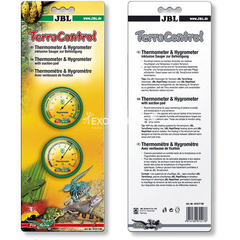 JBL TerraControl - Термометр и гигрометр для террариума с присосками