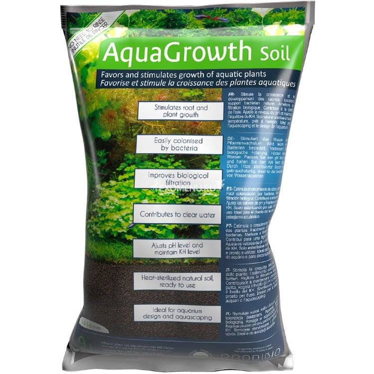 PRODIBIO Грунт аквариумный для растений AquaGrowth Soil 1-3мм, 9л
