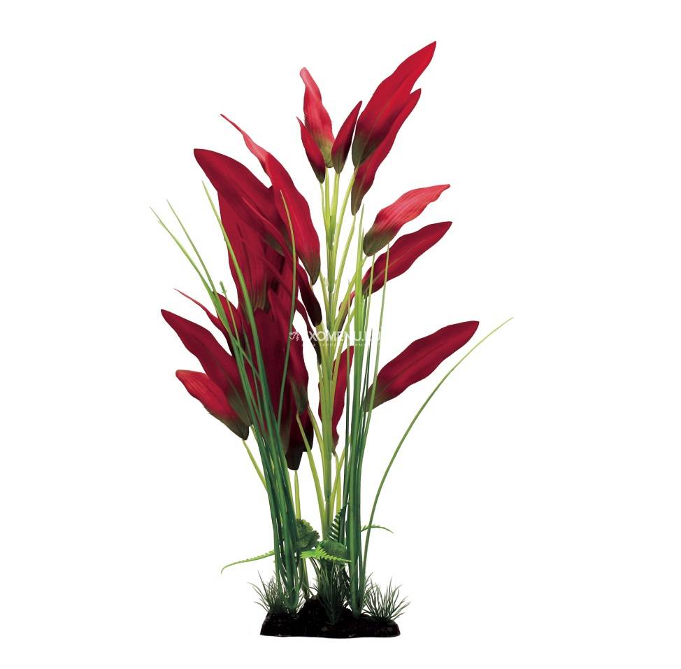 Искусственное растение 40 см, красное