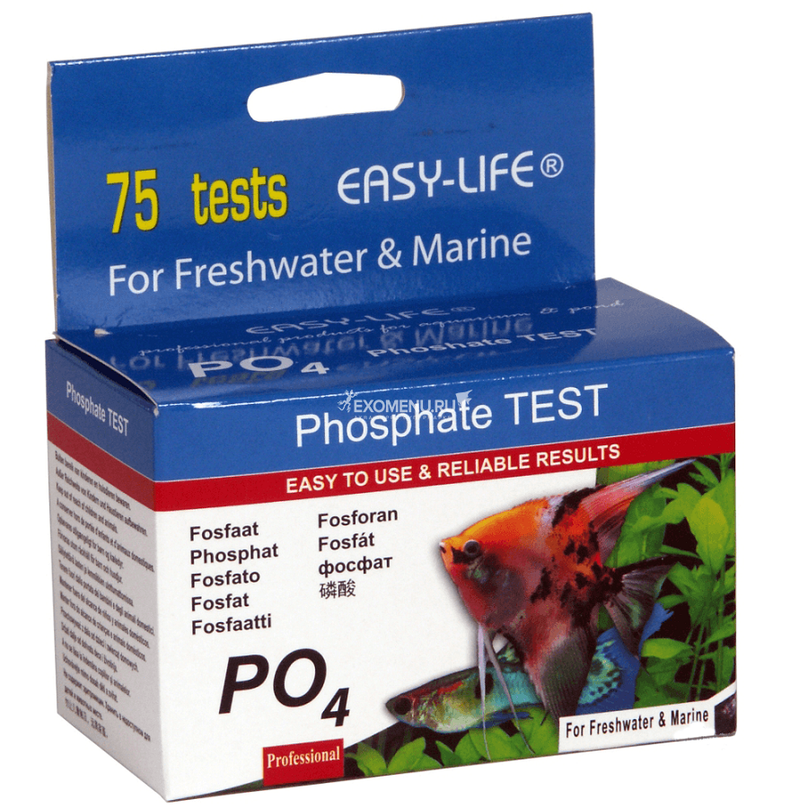 Тест на уровень фосфата в воде EASY LIFE - TEST PO4