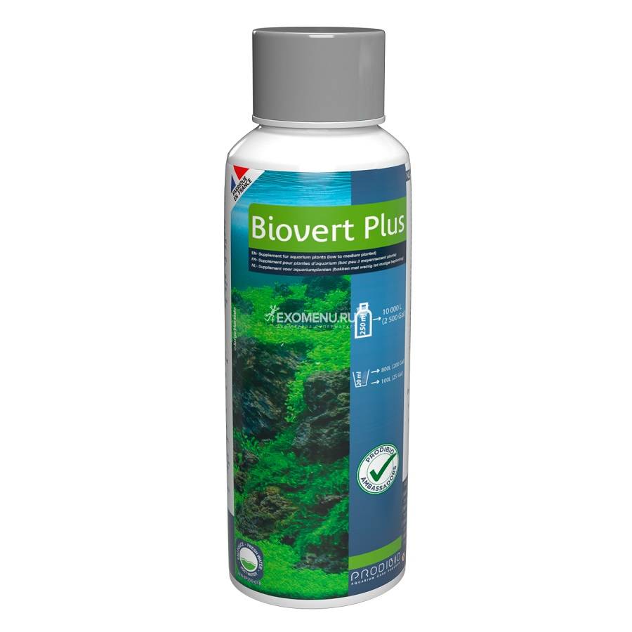 PRODIBIO BioVert Plus удобрение для растений без нитратов и фосфатов, 250мл для аквариумов до 10 000л