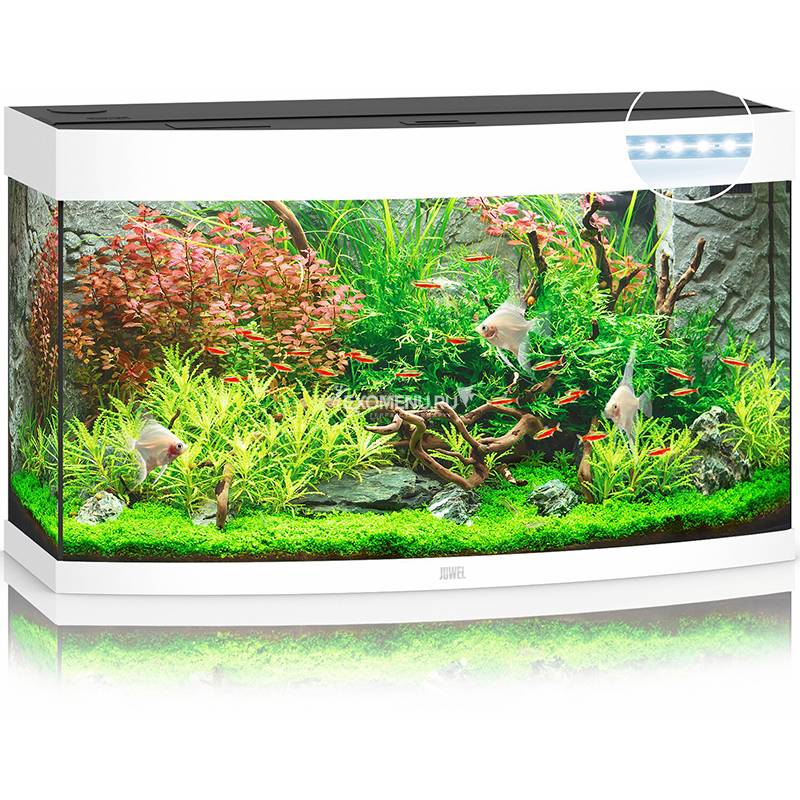 Juwel VISION 180 LED аквариум 180л белый (white) 92х41х55см 2х19W Фильтр Bioflow M, Нагр200W