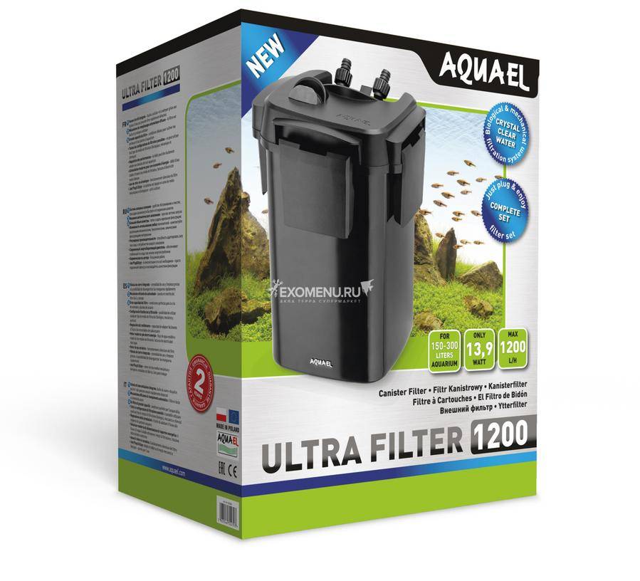 Внешний фильтр AQUAEL ULTRA FILTER 1200 (150 - 300 л), 1200 л/ч
