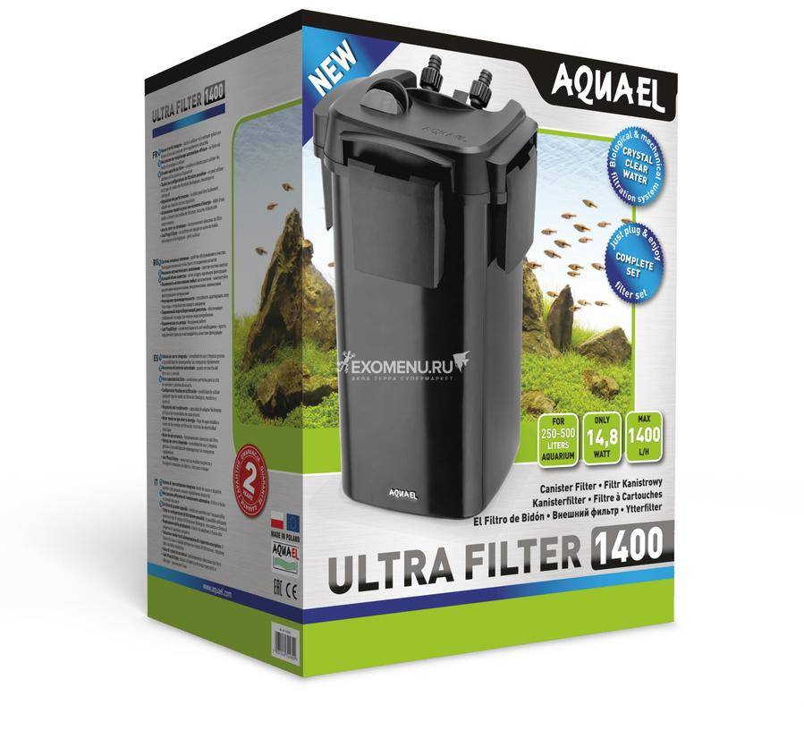 Внешний фильтр AQUAEL ULTRA FILTER 1400 (250 - 500 л), 1400 л/ч