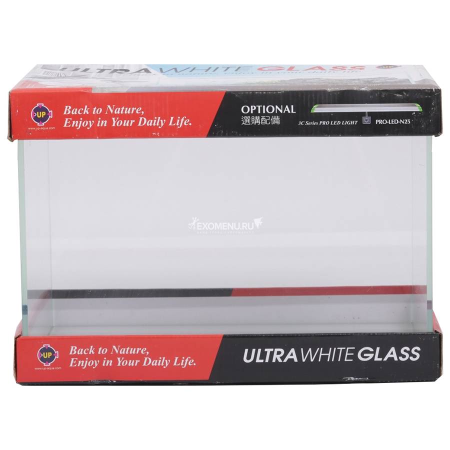 UpAqua Crystal Glass Tank Ultra White 20 литров