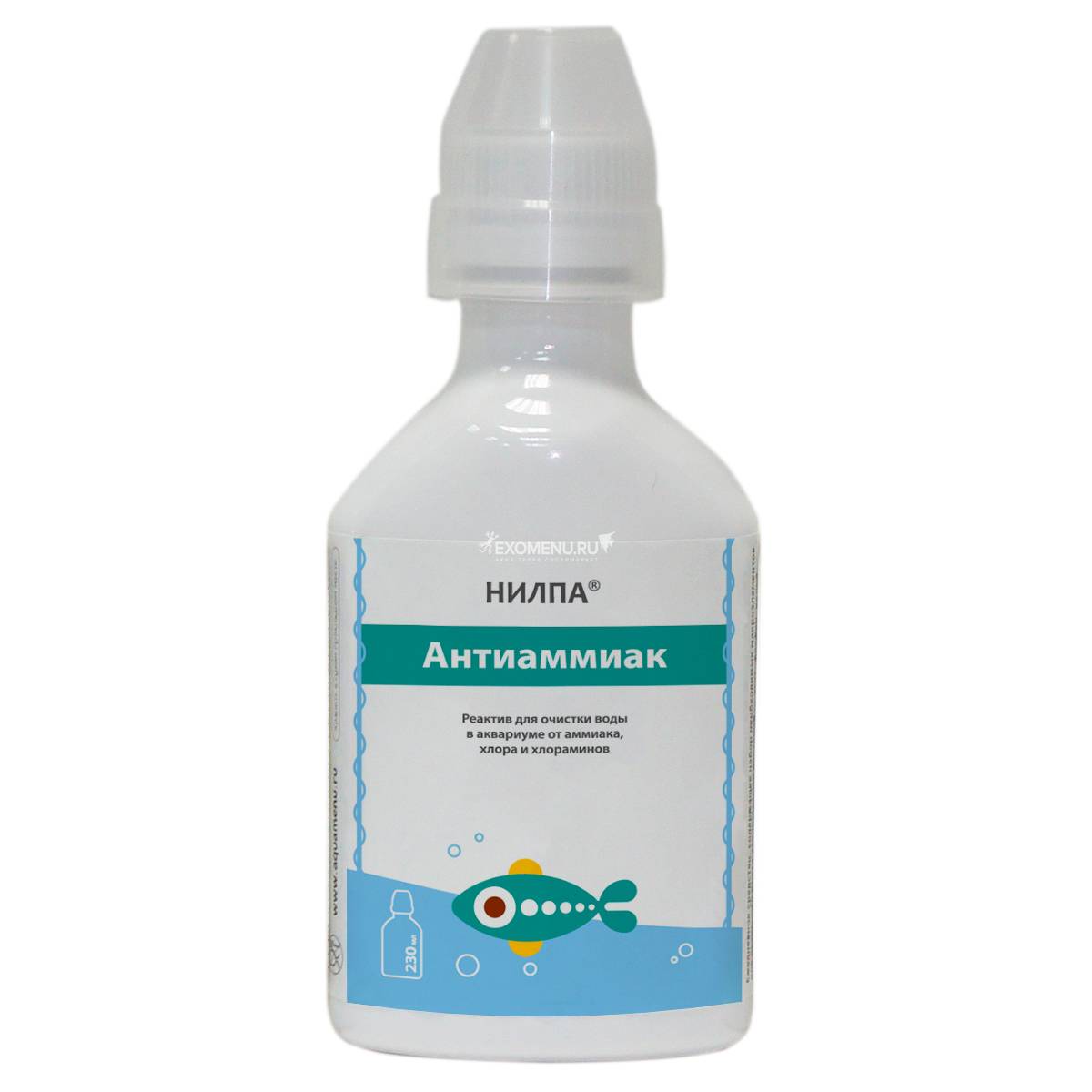Реактив Антиаммиак НИЛПА, 230 мл - реактив для очищения воды от азотсодержащих соединений