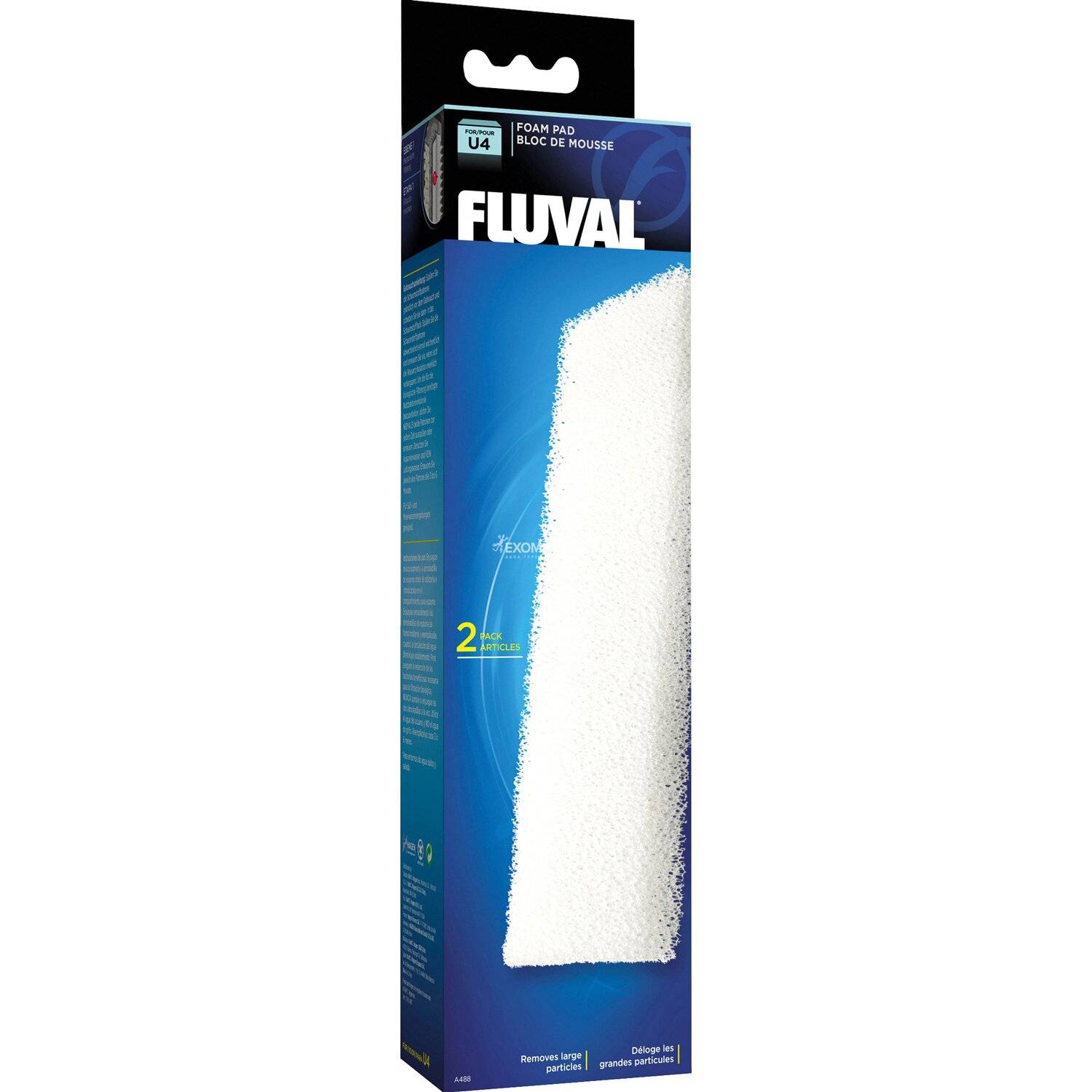 Губка для фильтра Fluval U4 (2 шт) 60х245х20мм.
