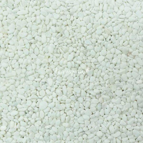 DECOTOP Marion - Натуральный белый гравий, 2-5 мм, 1.5 кг/1 л