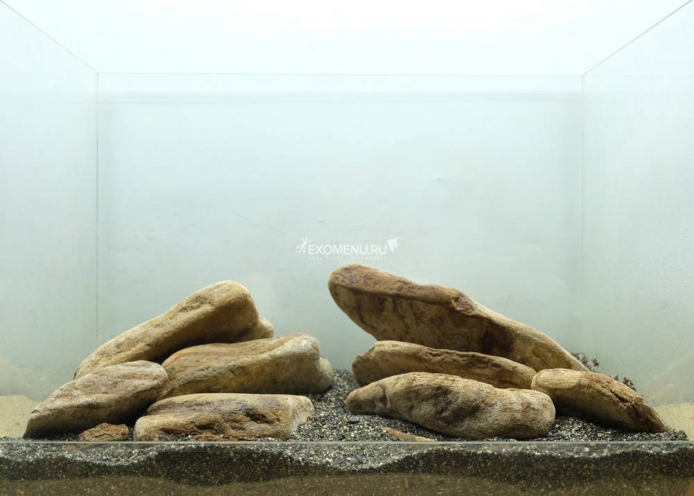 DECOTOP Sinai S - Натуральный камень для оформления аквариумов и террариумов, 0.5-1 кг / 10-20 см