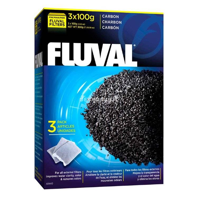 

Уголь активированный для фильтра Fluval, 100 г х 3 шт.