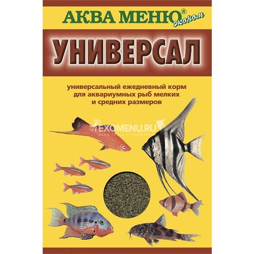 Корм АКВА МЕНЮ Универсал, 30 г, ежедневный, для аквариумных рыб