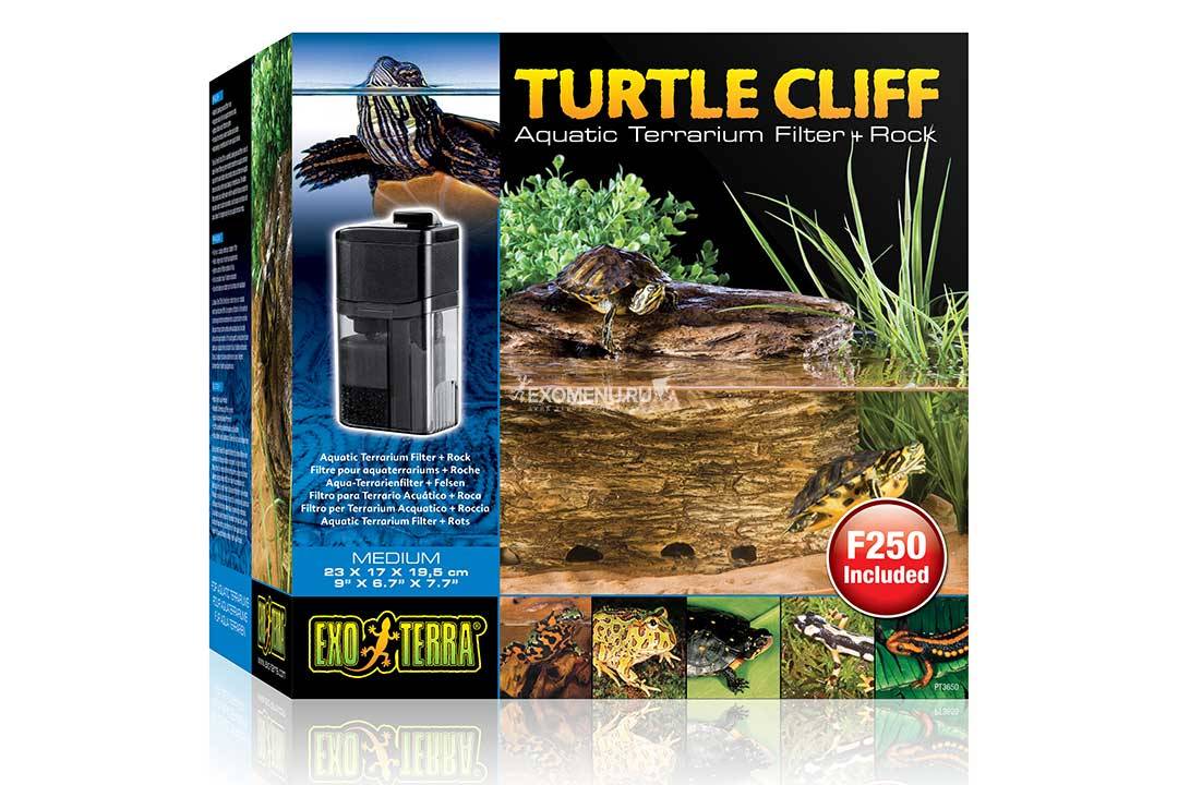 Черепашья скала Turtle-Cliff с фильтром для воды средняя