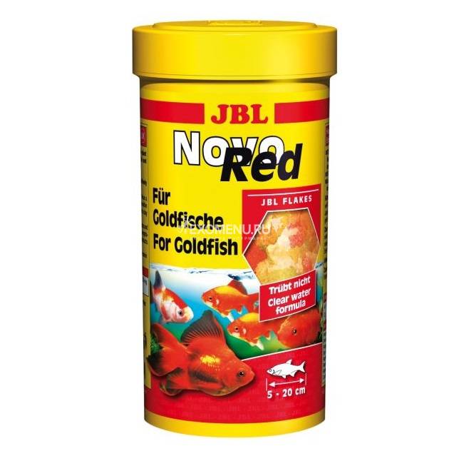 JBL NovoRed - Основной корм в форме хлопьев для золотых рыбок, 100 мл (16 г)