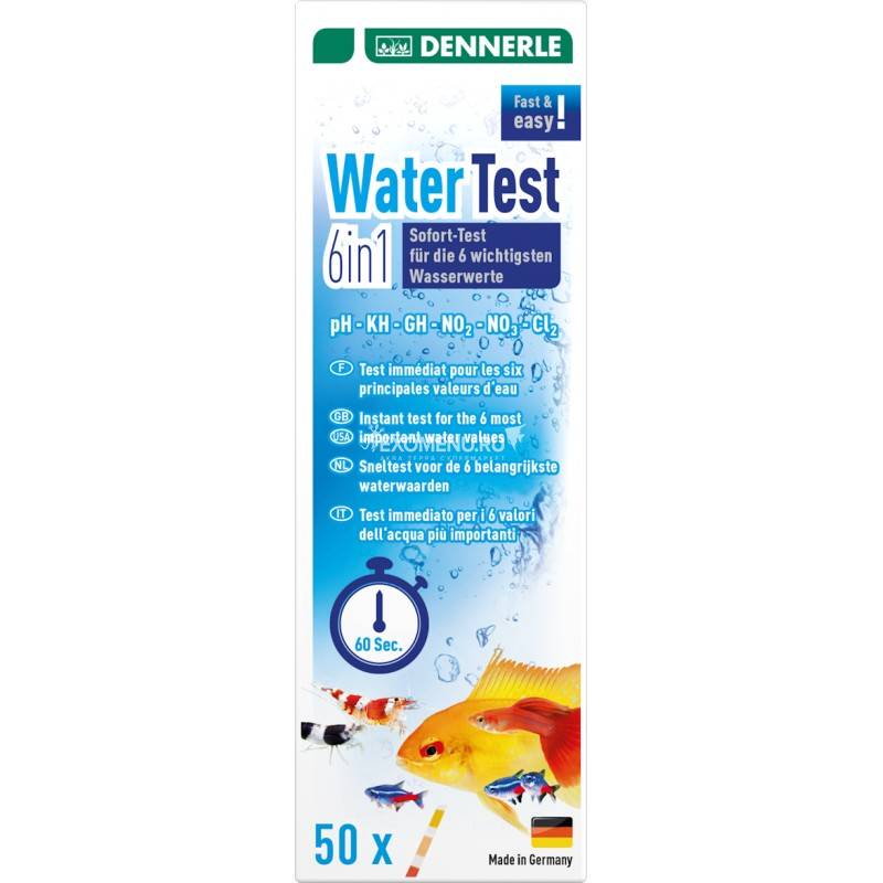Dennerle WaterTest 6in1 - Мгновенный тест для 6 важнейших показателей воды