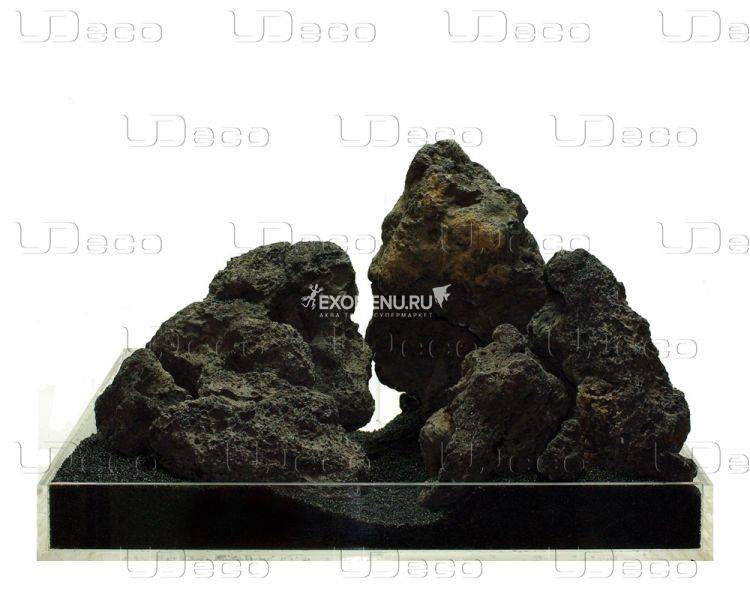 UDeco Black Lava MIX SET 15 - Натуральный камень 