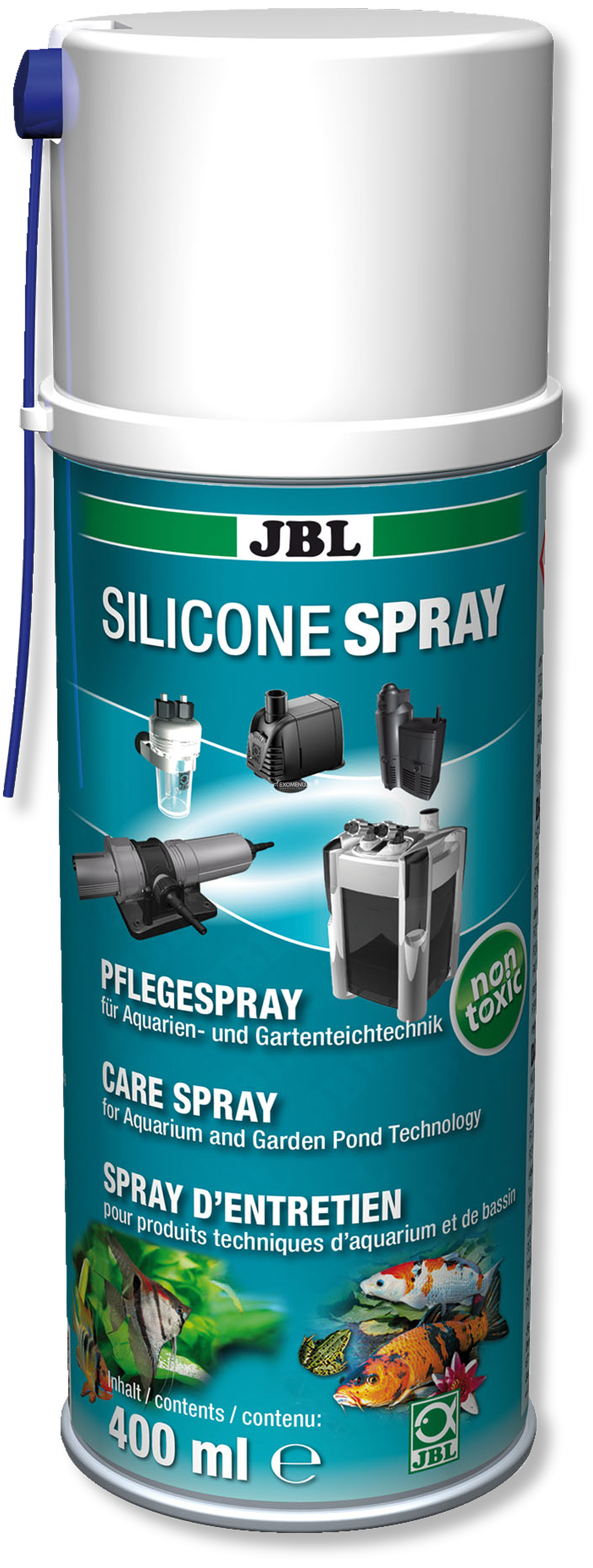 JBL Silicone Spray - Смазка-спрей для аквариумного и прудового оборудования, 400 мл