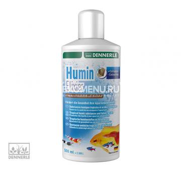 Dennerle Humin Elixier - Биокондиционер для получения тропической аквариумной воды, 250 мл на 1250 л