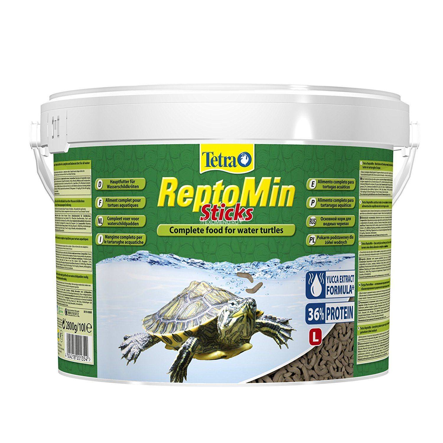 Корм основной для водных черепах Tetra ReptoMin Sticks 10 л (2800 г)
