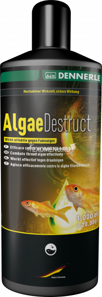Dennerle Algae Destruct - Препарат для борьбы с нитчатыми и другими водорослями в садовых прудах, 1000 мл на 20000 л
