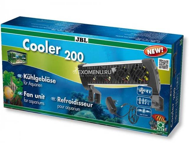 JBL Cooler 200 - Вентилятор для охлаждения пресноводных и морских аквариумов 100-200 л