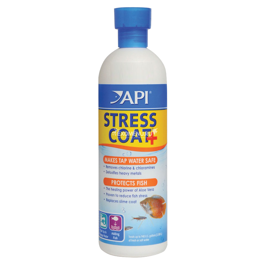 API Стресс Коат - Кондиционер для декоративных рыб и воды Stress Coat, 237 ml