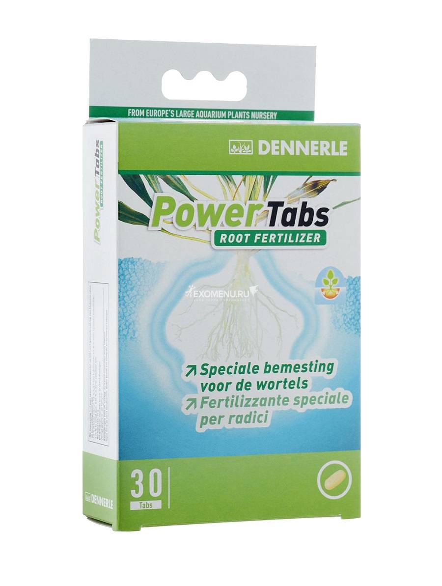 Dennerle Power Tabs - Специальное корневое удобрение для любых аквариумных растений, 30 шт. на 15-30 растений